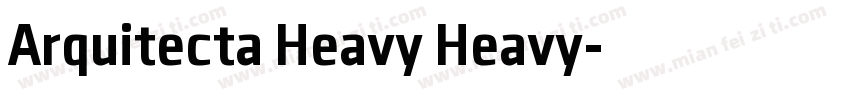 Arquitecta Heavy Heavy字体转换